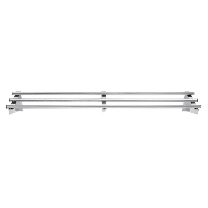 Wandregal aus Edelstahlrohr 1500 mm - Vogue - Fourniresto Wandregal aus Edelstahlrohr 1500 mm - Vogue - Fourniresto