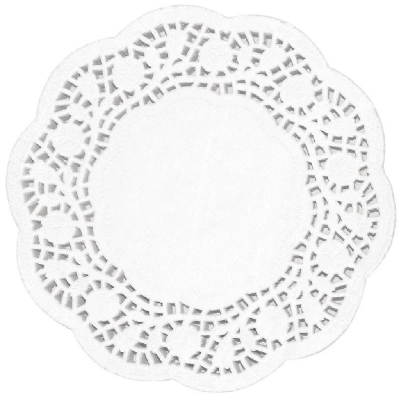 Round Paper Doily Ø 100 mm - Pack of 250 - Fiesta - Fourniresto Round Paper Doily Ø 100 mm - Pack of 250 - Fiesta - Fourniresto