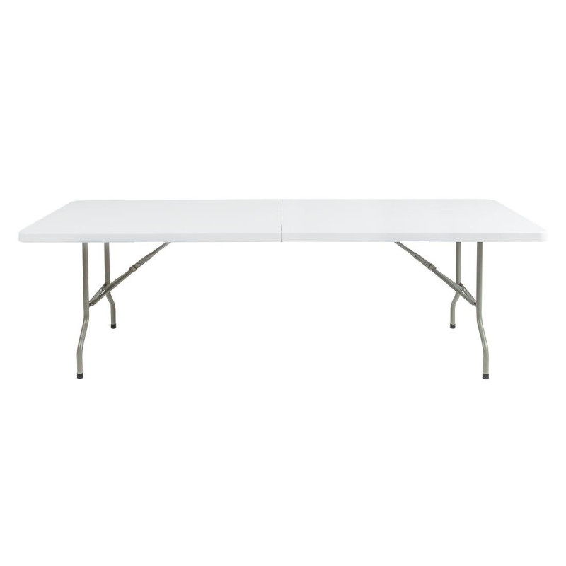 Klappbarer Tisch in der Mitte Weiß 2430 mm - Bolero - Fourniresto Klappbarer Tisch in der Mitte Weiß 2430 mm - Bolero - Fourniresto