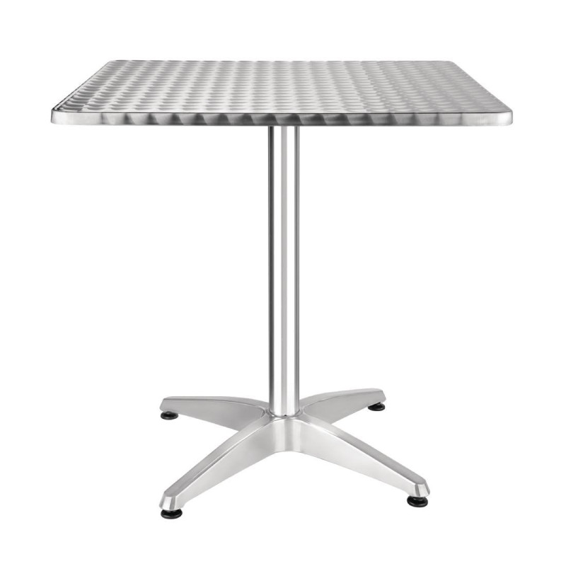 Bistrot-Quadrattisch aus Edelstahl - 700 x 700 mm - Bolero - Fourniresto Bistrot-Quadrattisch aus Edelstahl - 700 x 700 mm - Bolero - Fourniresto