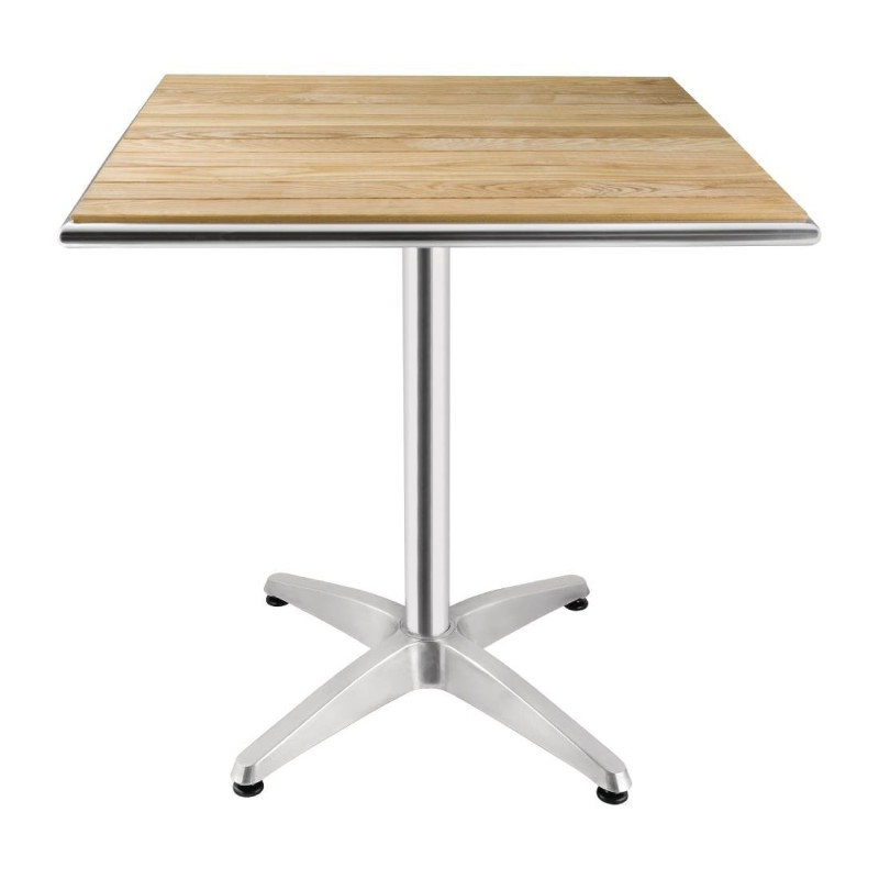 Quadratischer Esstisch aus Eschenholz 700 x 700 mm - Bolero - Fourniresto Quadratischer Esstisch aus Eschenholz 700 x 700 mm - Bolero - Fourniresto