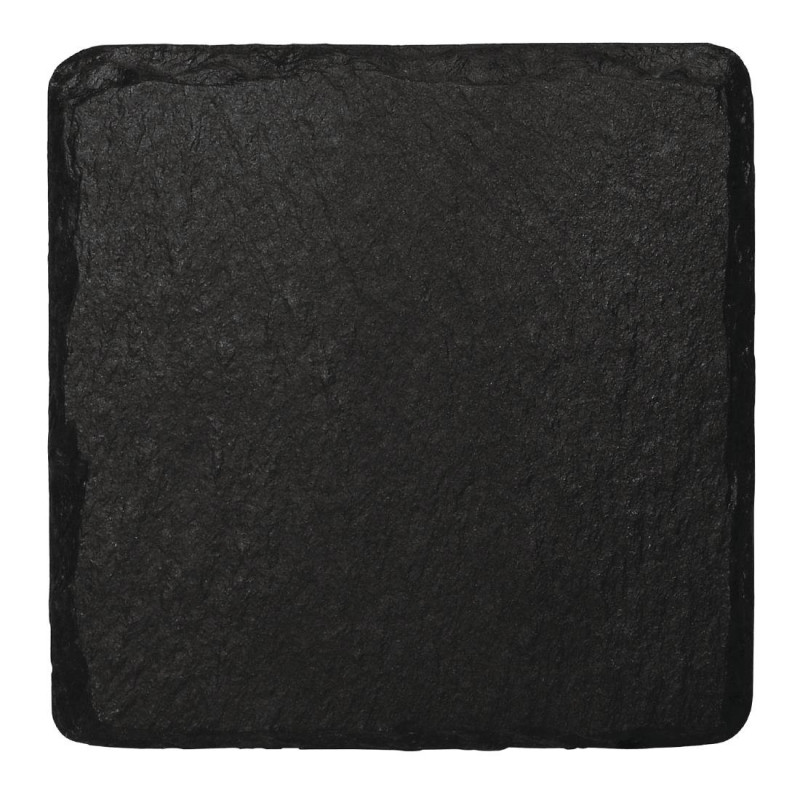 Präsentierteller aus natürlicher Schieferplatte 130 x 130 mm - Olympia - Fourniresto Präsentierteller aus natürlicher Schieferplatte 130 x 130 mm - Olympia - Fourniresto
