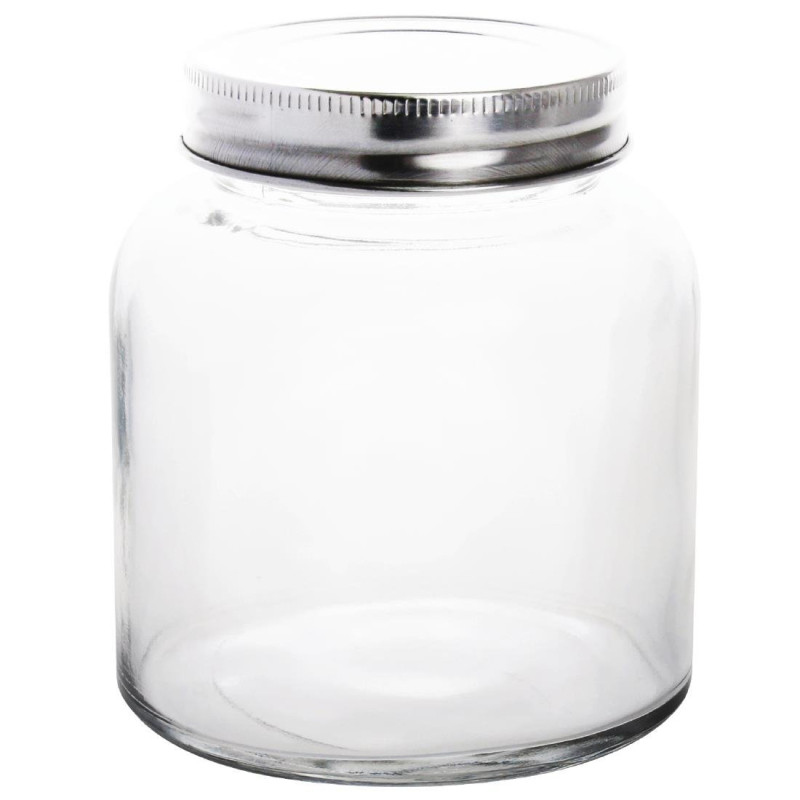 Glas-Konservenglas mit Schraubdeckel 330 ml - 6er-Pack - Vogue - Fourniresto Glas-Konservenglas mit Schraubdeckel 330 ml - 6er-Pack - Vogue - Fourniresto