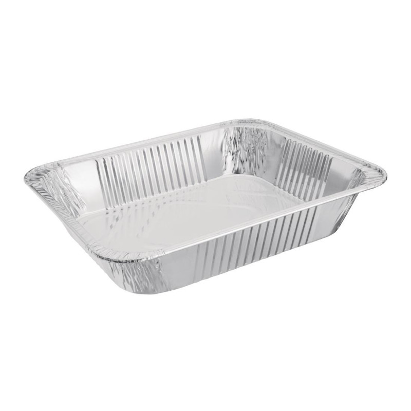 Rechteckiges Aluminiumtablett GN 1/2 3,6 L - Packung mit 5 - Fiesta - Fourniresto Rechteckiges Aluminiumtablett GN 1/2 3,6 L - Packung mit 5 - Fiesta - Fourniresto