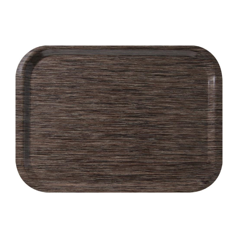 Servierplatte Wenge aus Melamin 375 x 265 mm - Roltex - Fourniresto Servierplatte Wenge aus Melamin 375 x 265 mm - Roltex - Fourniresto