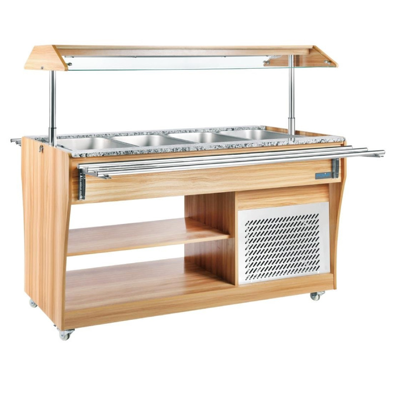 Kühlvitrine Zentral 4 GN 1/1 - Polar - Fourniresto Kühlvitrine Zentral 4 GN 1/1 - Polar - Fourniresto