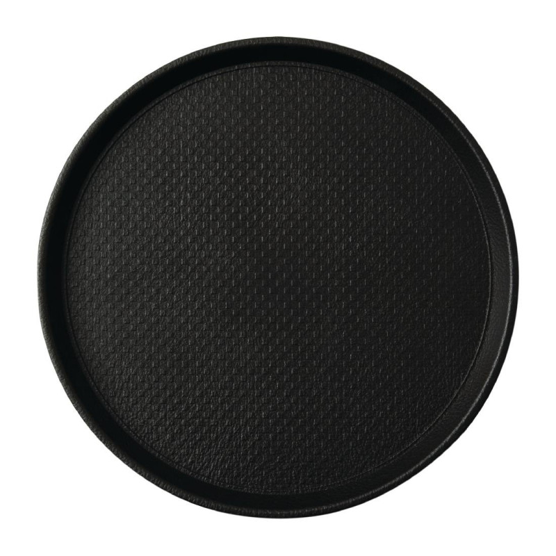 Rutschfester schwarzer Blackline-Rundteller Ø 310mm - Roltex - Fourniresto Rutschfester schwarzer Blackline-Rundteller Ø 310mm - Roltex - Fourniresto