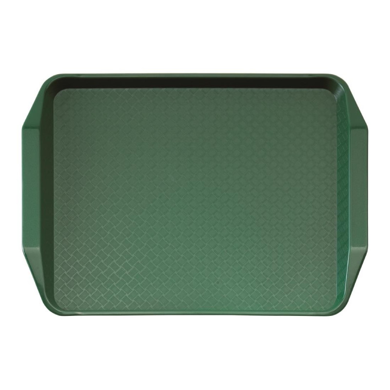 Rechteckiges grünes Tablett mit Polypropylen-Griffen Fast Food 430mm - Cambro - Fourniresto Rechteckiges grünes Tablett mit Polypropylen-Griffen Fast Food 430mm - Cambro - Fourniresto