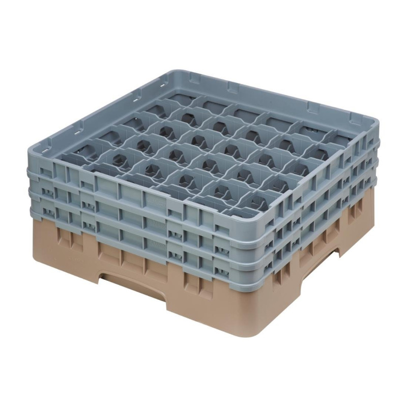Gläserkorb 36 Fächer Camrack Beige Maximalhöhe 174mm - Cambro - Fourniresto Gläserkorb 36 Fächer Camrack Beige Maximalhöhe 174mm - Cambro - Fourniresto