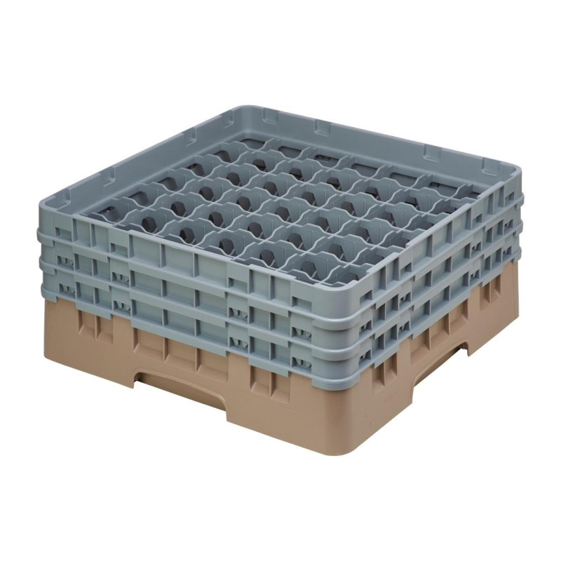 Gläserkorb 49 Fächer Camrack Beige Maximalhöhe 174mm - Cambro - Fourniresto Gläserkorb 49 Fächer Camrack Beige Maximalhöhe 174mm - Cambro - Fourniresto