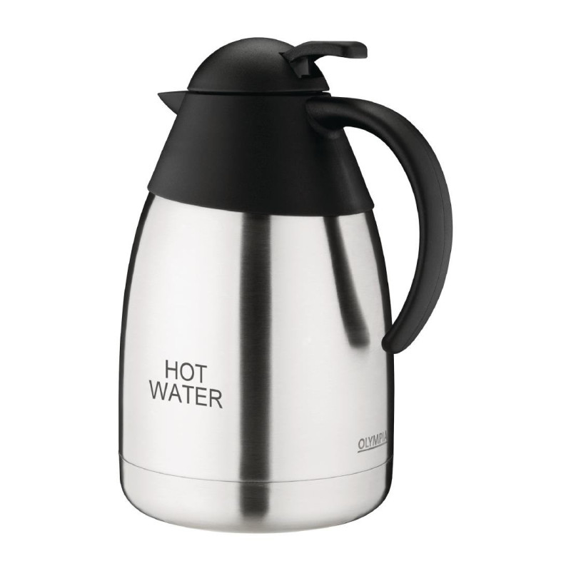 Isolierkanne für heißes Wasser mit gewölbtem Deckel - 1,5L - Olympia Isolierkanne für heißes Wasser mit gewölbtem Deckel - 1,5L - Olympia