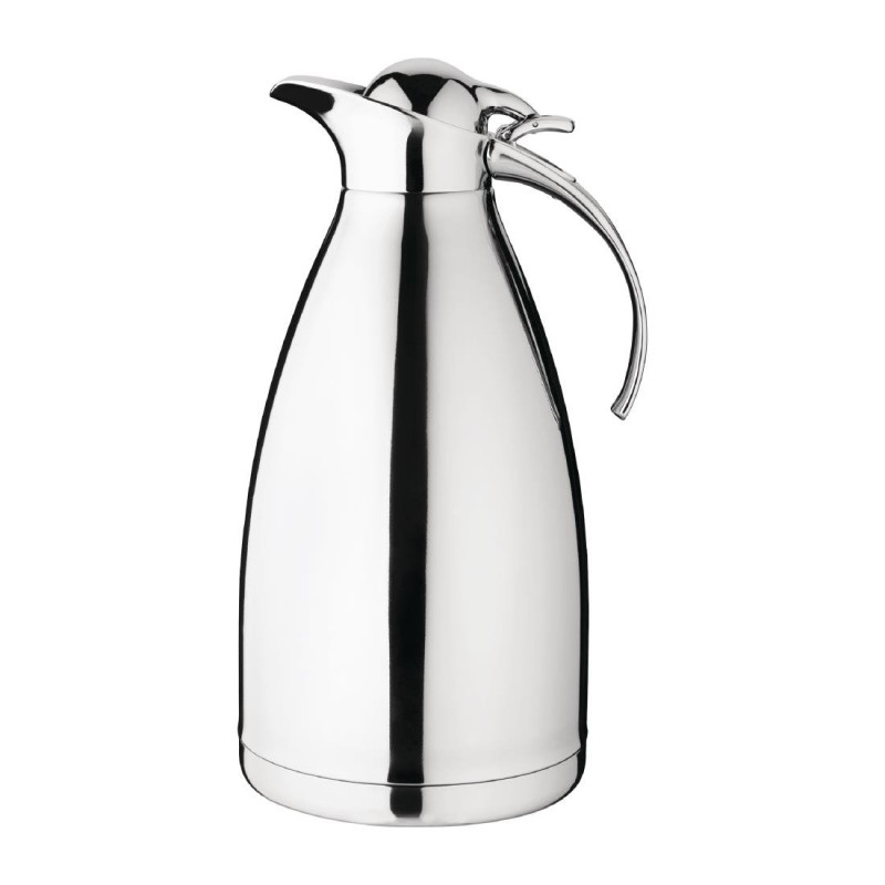 Isolierkanne aus Edelstahl mit Scharnierdeckel - 2L - Olympia Isolierkanne aus Edelstahl mit Scharnierdeckel - 2L - Olympia
