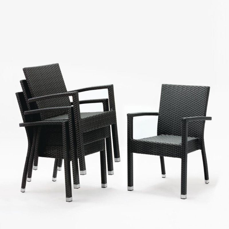 Rattansessel in Anthrazit - Bolero - Fourniresto Rattansessel in Anthrazit - Bolero - Fourniresto