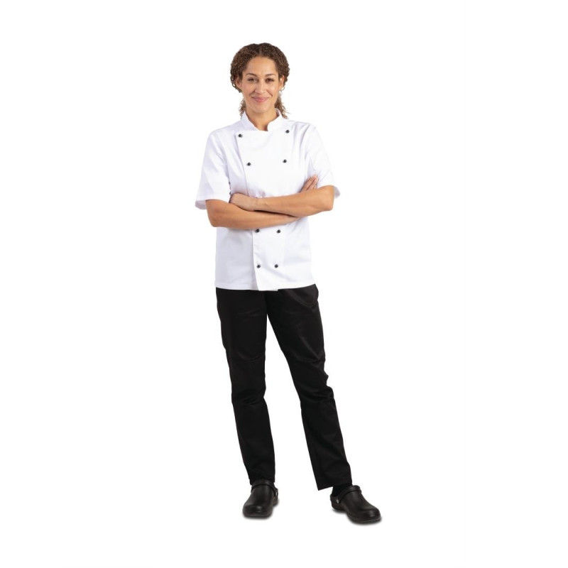 Veste De Cuisine Mixte Chicago Manches Courtes Blanche Taille Xs - Whites Chefs Clothing - Fourniresto Veste De Cuisine Mixte Chicago Manches Courtes Blanche Taille Xs - Whites Chefs Clothing - Fourniresto