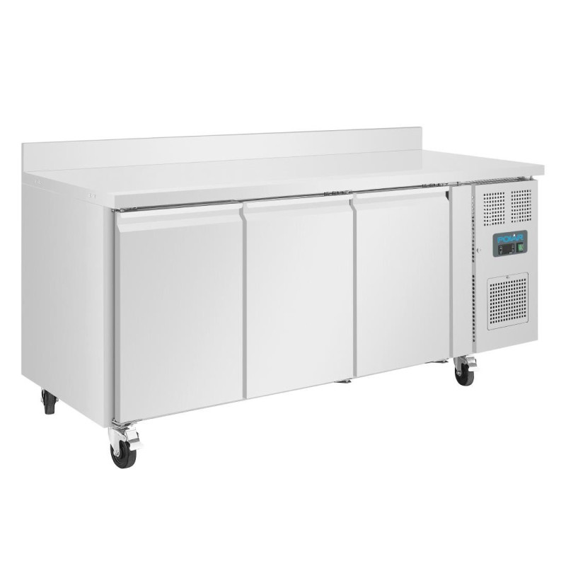 Kühltisch mit 3 Türen und Rückwand Serie U - 417L - Polar - Kühltisch mit 3 Türen und Rückwand Serie U - 417L - Polar -