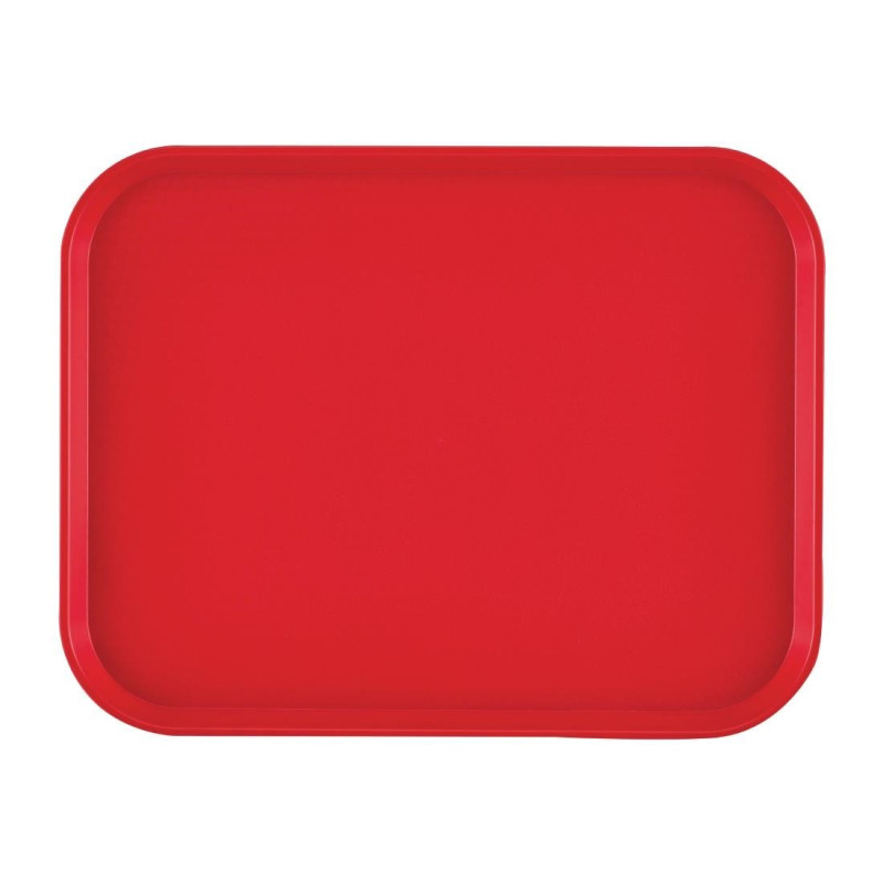 Rechteckiges Polypropylen-Serviertablett Fast Food Rot 410mm - Cambro - Fourniresto Rechteckiges Polypropylen-Serviertablett Fast Food Rot 410mm - Cambro - Fourniresto
