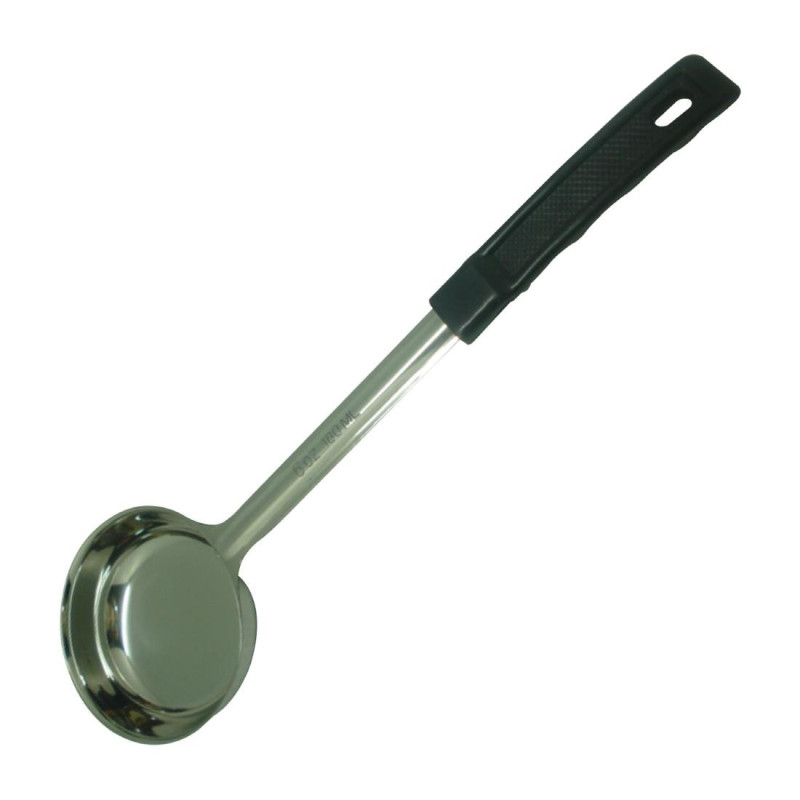 Schwarze Edelstahl-Suppenkelle - 178 ml - FourniResto Schwarze Edelstahl-Suppenkelle - 178 ml - FourniResto