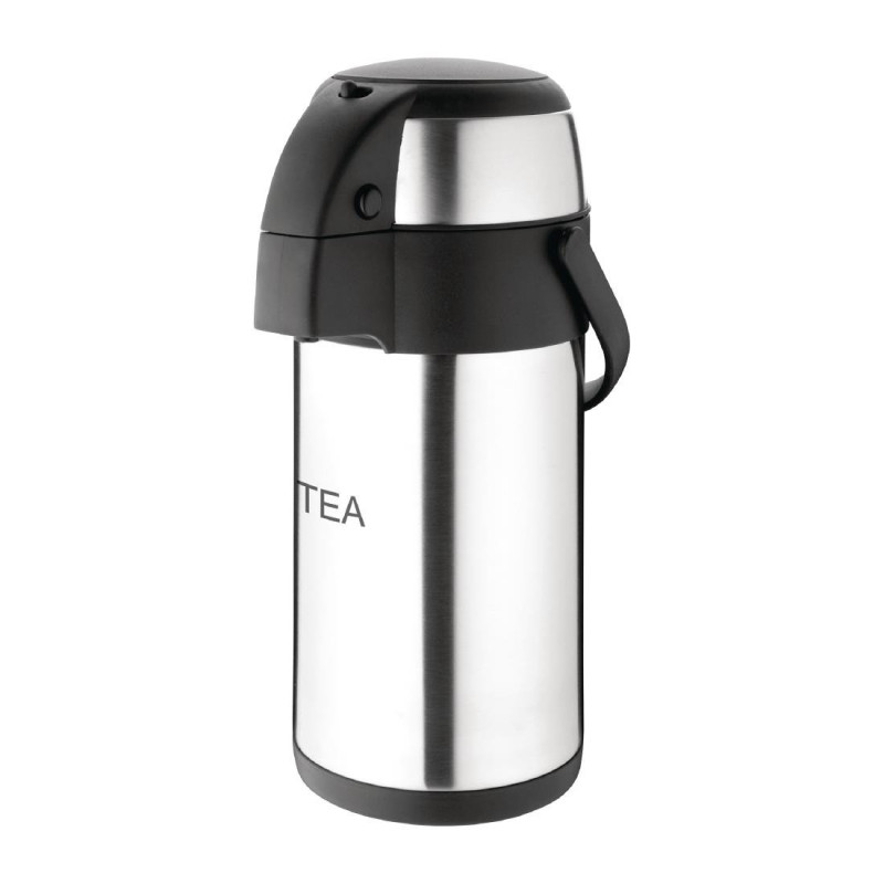 Krug mit Pumpe für Tee aus Edelstahl - 3L - Olympia Krug mit Pumpe für Tee aus Edelstahl - 3L - Olympia
