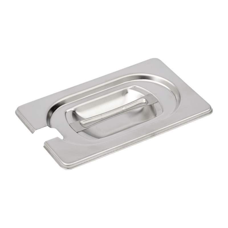 Edelstahldeckel mit Kerbe - GN 1/9 - Gastro M - Fourniresto Edelstahldeckel mit Kerbe - GN 1/9 - Gastro M - Fourniresto