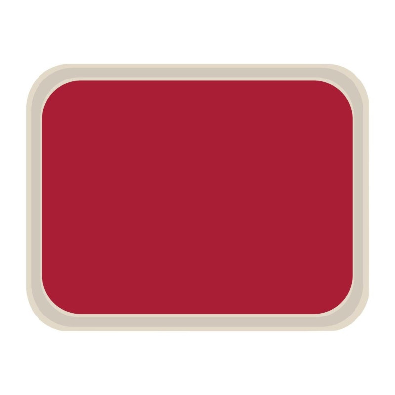 Standard-Serviertablett aus Polyester 470x360mm Rot - Roltex - Fourniresto Standard-Serviertablett aus Polyester 470x360mm Rot - Roltex - Fourniresto