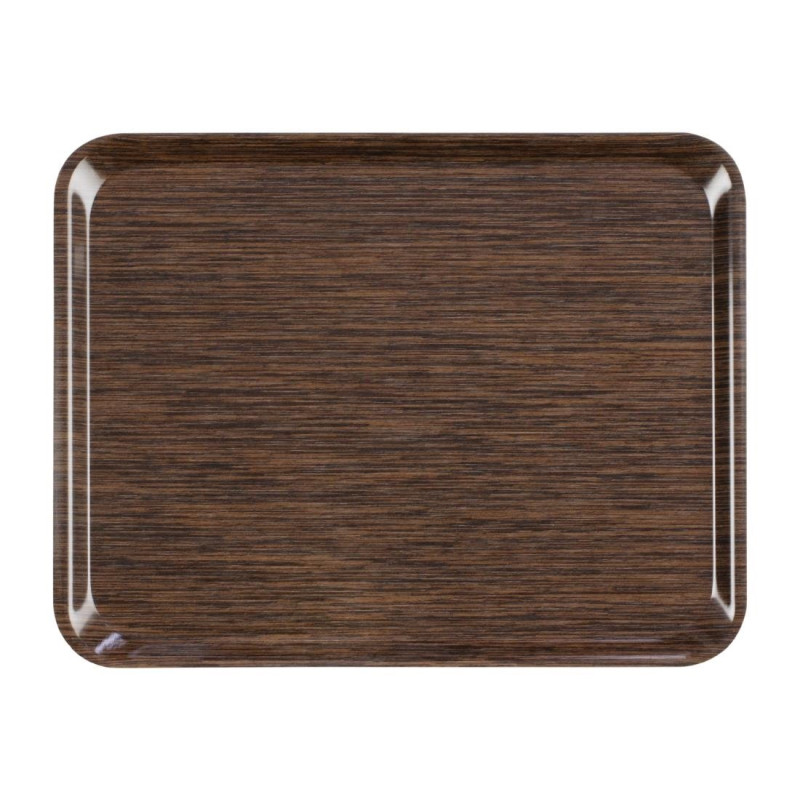 Servierplatte aus Melamin Self 46x36cm Wenge - Roltex - Fourniresto Servierplatte aus Melamin Self 46x36cm Wenge - Roltex - Fourniresto