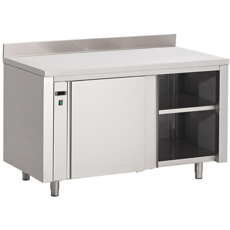 Wärmeschrank aus Edelstahl mit Rückwand - B 2000 x T 700mm - Gastro M Wärmeschrank aus Edelstahl mit Rückwand - B 2000 x T 700mm - Gastro M
