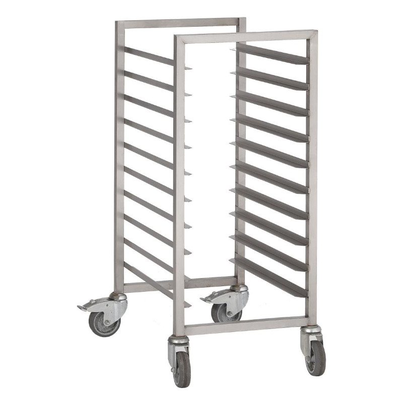 Edelstahl-Schubkarre mit 10 Ebenen - 600 x 400mm - Gastro M Edelstahl-Schubkarre mit 10 Ebenen - 600 x 400mm - Gastro M