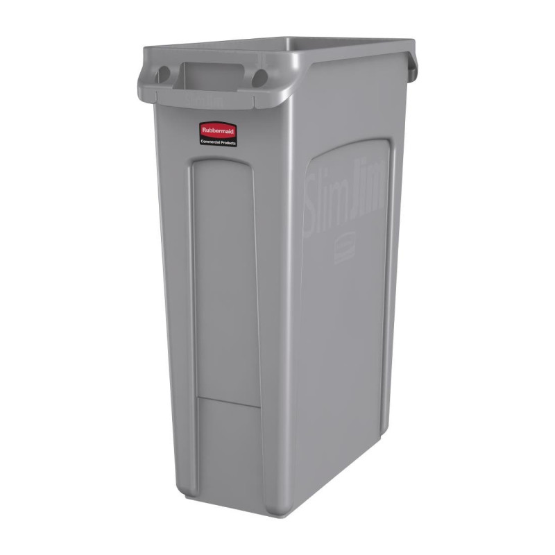 Grauer Slim Jim-Behälter - 87L - Rubbermaid Grauer Slim Jim-Behälter - 87L - Rubbermaid