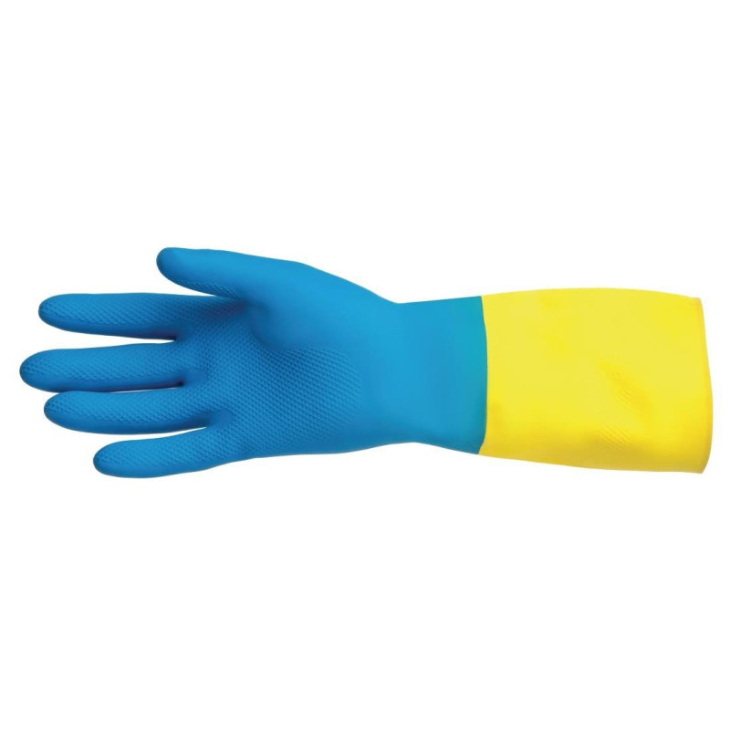 Gants Étanches Protection Chimique Légère Bleus et Jaunes Mapa 405 - Taille M - Mapa Gants Étanches Protection Chimique Légère Bleus et Jaunes Mapa 405 - Taille M - Mapa