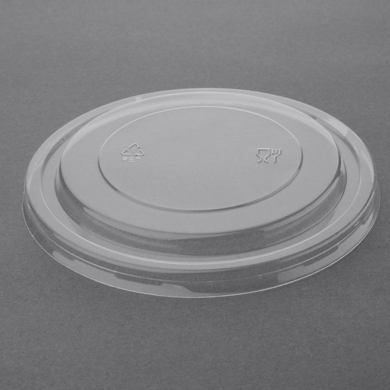 PET-Deckel für runde Kraftsalatschalen - Packung mit 300 Stück - Fiesta Green - Fourniresto PET-Deckel für runde Kraftsalatschalen - Packung mit 300 Stück - Fiesta Green - Fourniresto