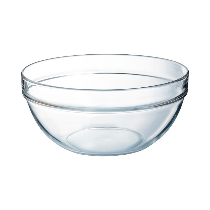Stapelbare Glasschüsseln aus gehärtetem Glas - Ø290mm - 6er-Pack - Arcoroc - Fourniresto Stapelbare Glasschüsseln aus gehärtetem Glas - Ø290mm - 6er-Pack - Arcoroc - Fourniresto