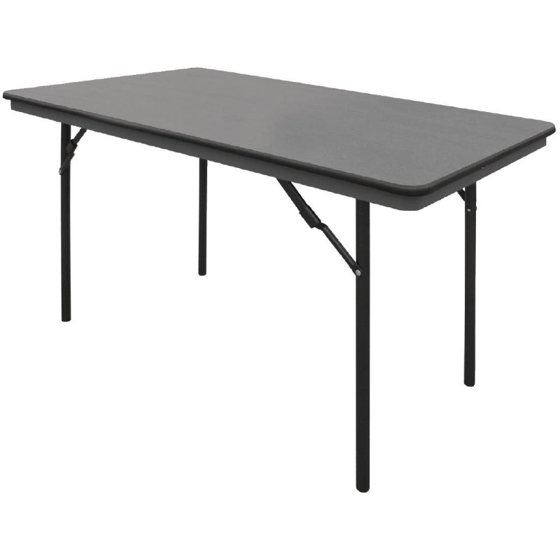 Rechteckiger klappbarer grauer Tisch aus ABS - 1220 mm - Bolero - Fourniresto Rechteckiger klappbarer grauer Tisch aus ABS - 1220 mm - Bolero - Fourniresto