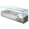 Kühlvitrine für Zutaten 3x GN 1/3 und 1x GN 1/2 Serie G - Polar - Fourniresto
