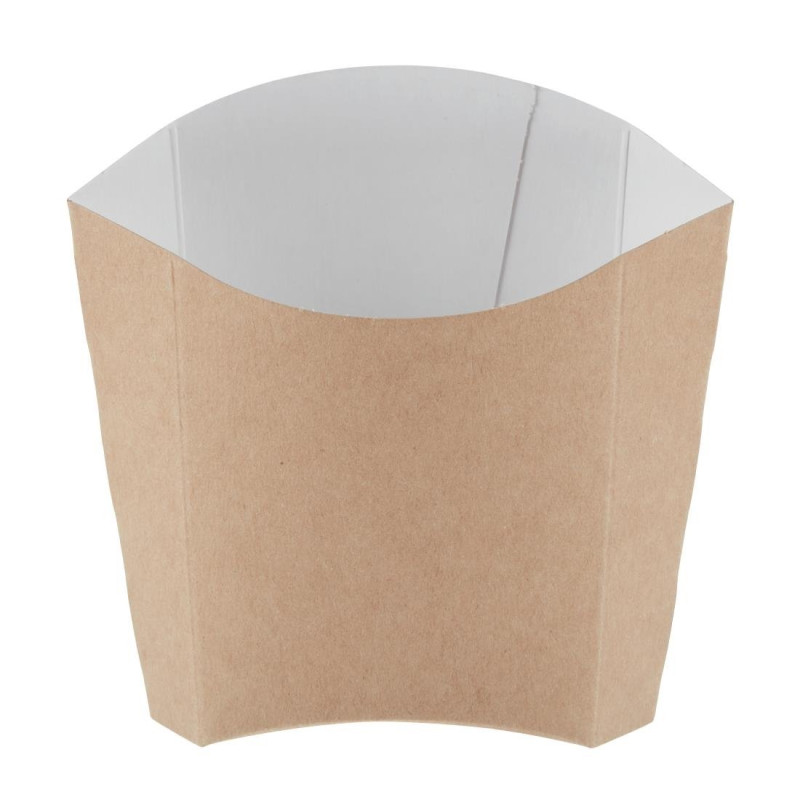 Mittlere kompostierbare Pommes-Frites-Schachteln aus Kraftpapier - Packung mit 1000 Stück - Colpac - Fourniresto Mittlere kompostierbare Pommes-Frites-Schachteln aus Kraftpapier - Packung mit 1000 Stück - Colpac - Fourniresto
