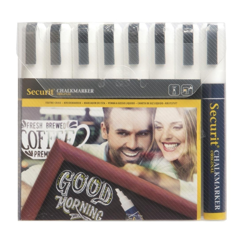 Set aus 8 abwischbaren Illumigraph-Markern - Securit - Fourniresto Set aus 8 abwischbaren Illumigraph-Markern - Securit - Fourniresto