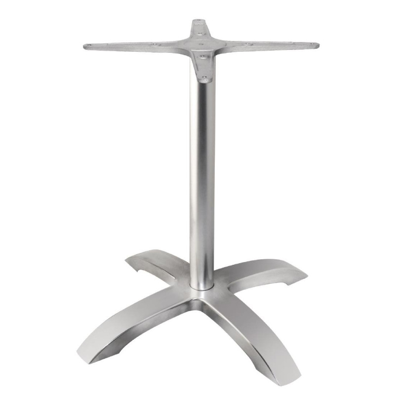 Tischfuß mit 4 Aluminiumbürstenbeinen - Bolero Tischfuß mit 4 Aluminiumbürstenbeinen - Bolero