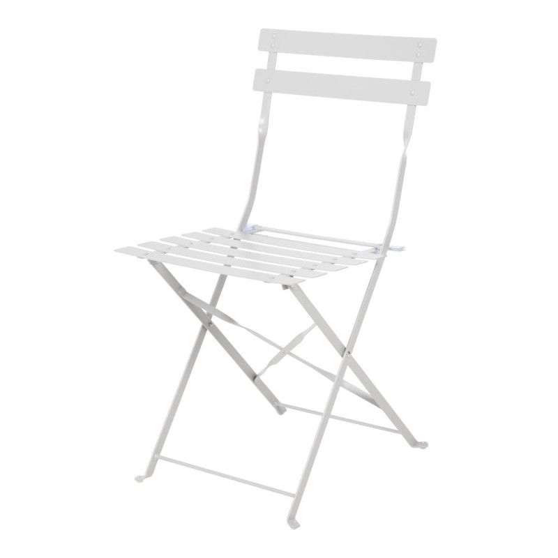 Terrassenstuhl aus Stahl - Grau - 2er-Set - Bolero - Fourniresto Terrassenstuhl aus Stahl - Grau - 2er-Set - Bolero - Fourniresto