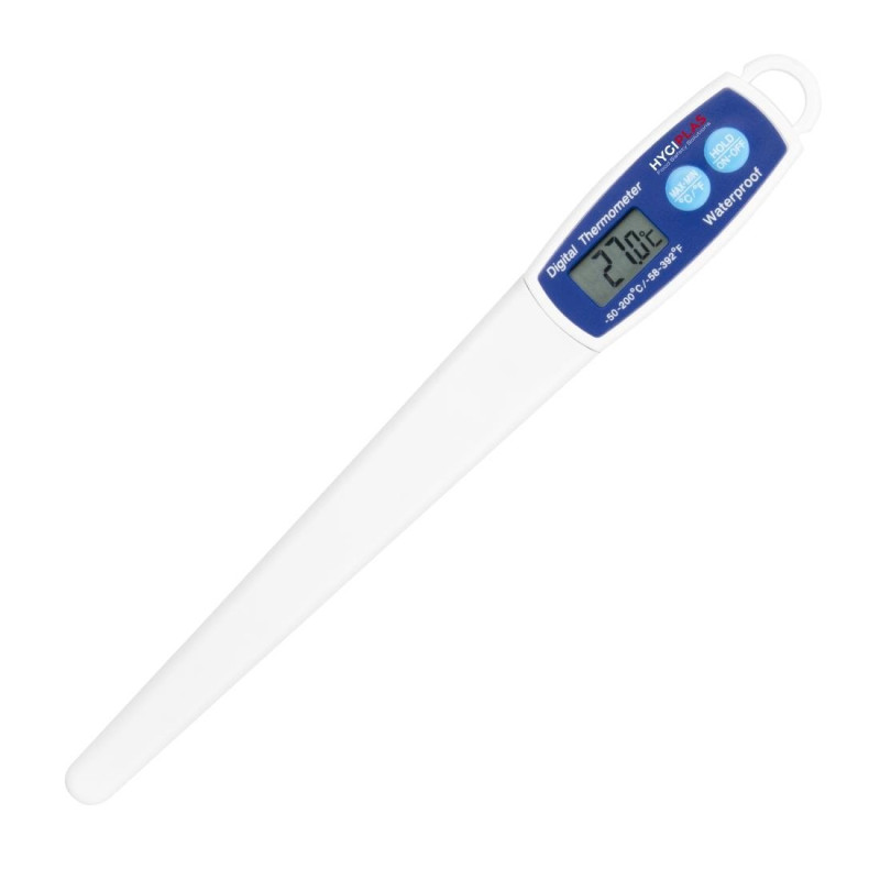 Digitales wasserfestes Thermometer - Hygiplas - Fourniresto Digitales wasserfestes Thermometer - Hygiplas - Fourniresto