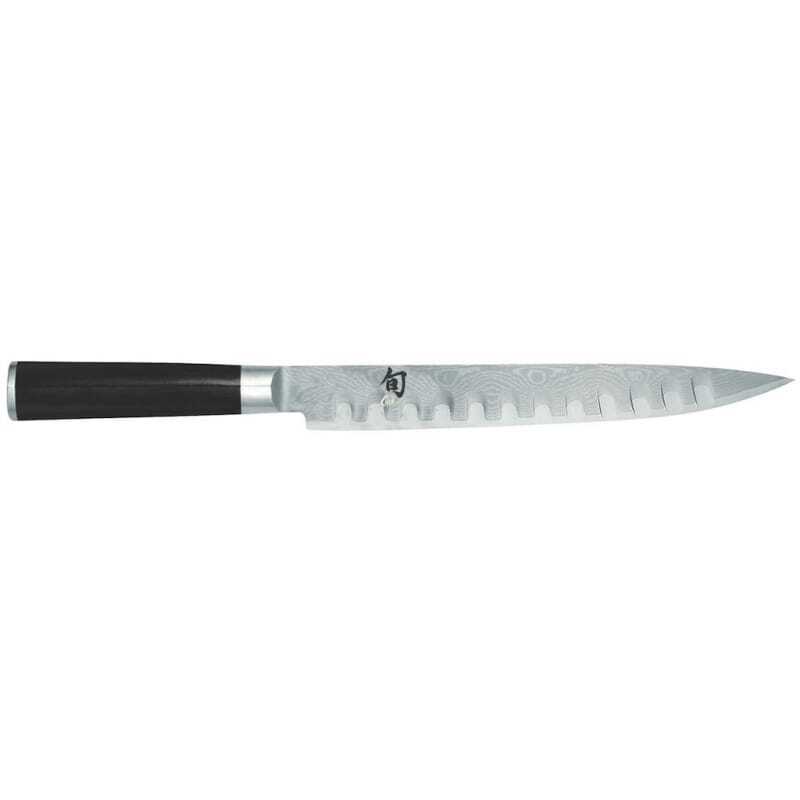 Damas Shun Schinkenmesser mit 23 cm KAI Wellenschliff-Klinge Damas Shun Schinkenmesser mit 23 cm KAI Wellenschliff-Klinge