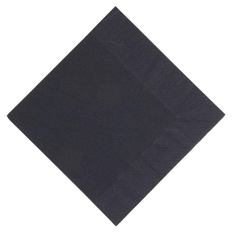Servietten zum Snacken, schwarze kompostierbare Baumwollservietten - 3-lagig - 30x30 - Packung mit 1000 Stück - FourniResto - Fo Servietten zum Snacken, schwarze kompostierbare Baumwollservietten - 3-lagig - 30x30 - Packung mit 1000 Stück - FourniResto - Fo
