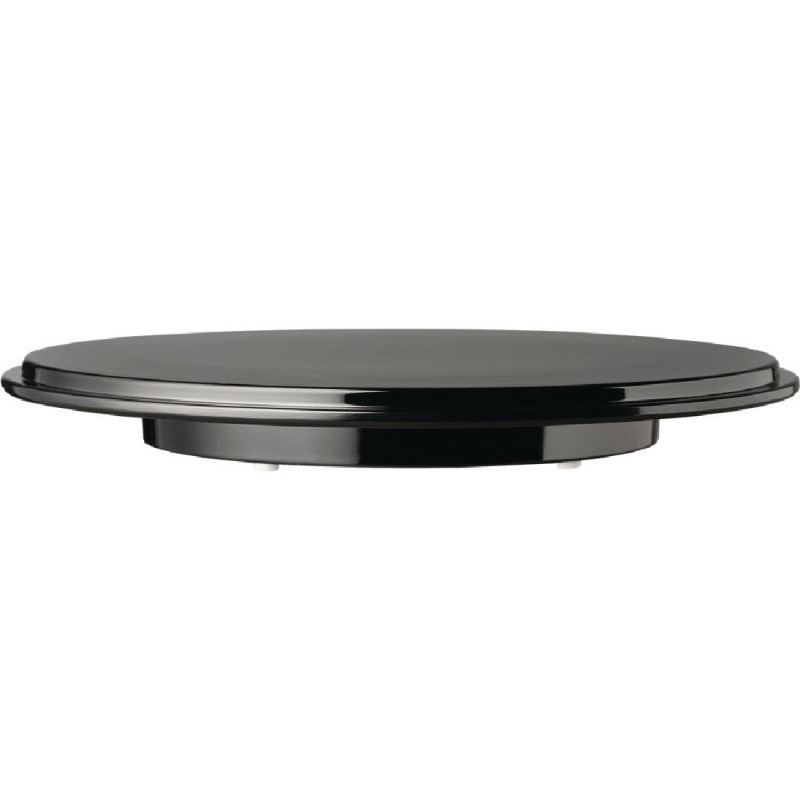 Kuchenteller aus schwarzem Melamin Pure - Ø310mm - APS - Fourniresto Kuchenteller aus schwarzem Melamin Pure - Ø310mm - APS - Fourniresto