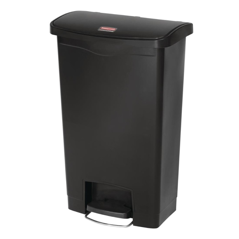 Mülleimer mit Frontpedal Slim Jim Schwarz - 50L - Rubbermaid Mülleimer mit Frontpedal Slim Jim Schwarz - 50L - Rubbermaid