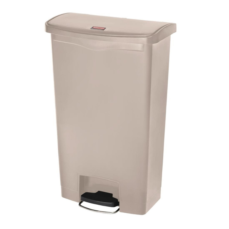 Mülleimer mit Frontpedal Slim Jim Beige - 68L - Rubbermaid Mülleimer mit Frontpedal Slim Jim Beige - 68L - Rubbermaid
