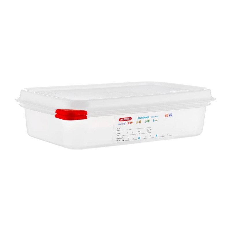 Lebensmittelbehälter GN1/4 - 1,8L - Set mit 4 Stück - Araven - Fourniresto Lebensmittelbehälter GN1/4 - 1,8L - Set mit 4 Stück - Araven - Fourniresto