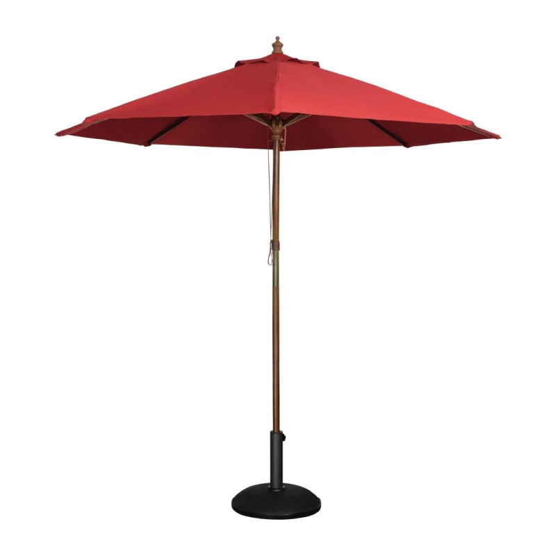Runder roter Sonnenschirm - 2,5 m - Bolero Runder roter Sonnenschirm - 2,5 m - Bolero
