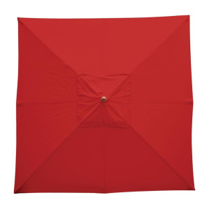 Quadratischer roter Sonnenschirm - 2,5m - Bolero