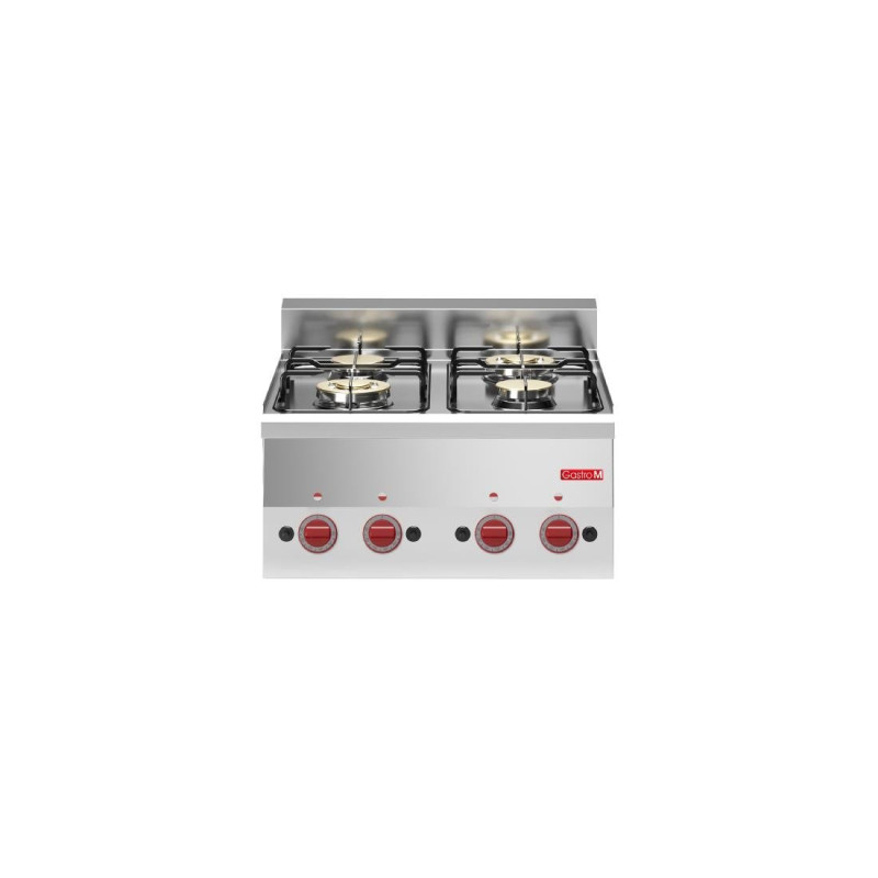 Oben 4 lebendige Gasbrenner zum Aufstellen Profi 600 - Gastro M - Fourniresto Oben 4 lebendige Gasbrenner zum Aufstellen Profi 600 - Gastro M - Fourniresto