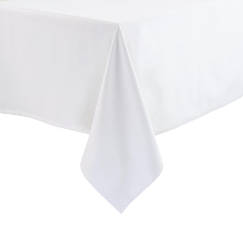 Weiße Tischdecke 1350 x 1350 mm - Mitre Essentials - Fourniresto Weiße Tischdecke 1350 x 1350 mm - Mitre Essentials - Fourniresto