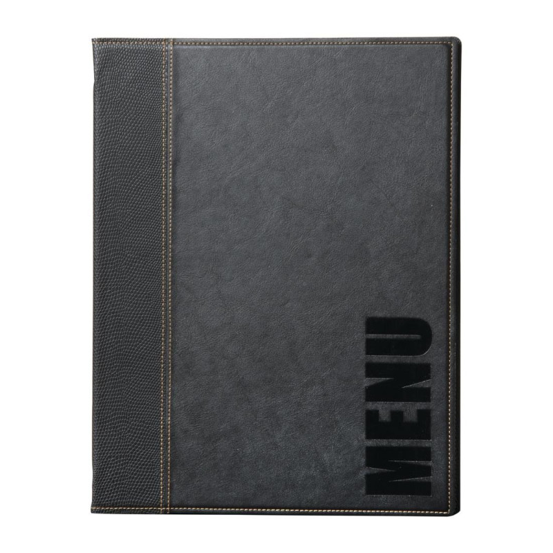 Moderne Speisekartenhalter A5 Schwarz - Securit - Fourniresto Moderne Speisekartenhalter A5 Schwarz - Securit - Fourniresto