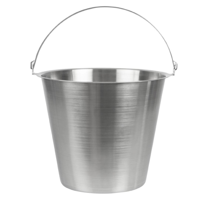 Eimer aus Edelstahl 12L - Jantex - Fourniresto Eimer aus Edelstahl 12L - Jantex - Fourniresto